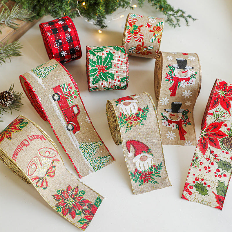 Burlap Christmas Ribbon
